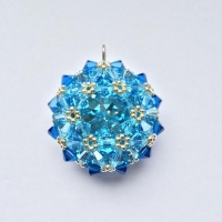 Blumenkissen Blue